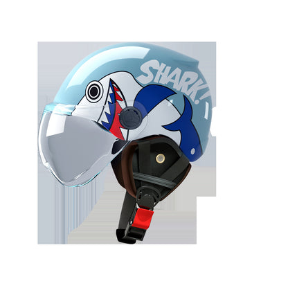New National Standard 3c certified children's helmet boy baby girl electric car Children's helmet Four Seasons Universal half helmet
