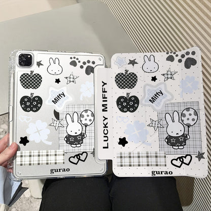 For iPad11 protective cover air7 shell transparent anti-bending pro Apple 11 inch new mini7 cartoon painting