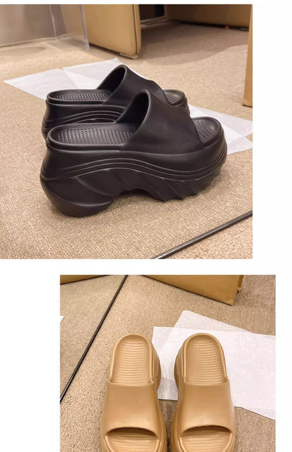 9CM height-increasing thick-soled slippers women's summer sandals EVA high-end non-slip non-smelly feet home wear wholesale