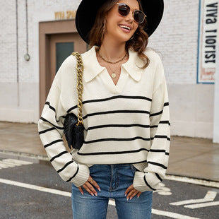 Cross-Border European and American Clothing Pure Color V Neck Long Sweater Dress Autumn and Winter Fashion Elegant Cable Bottoming Knitted Dress