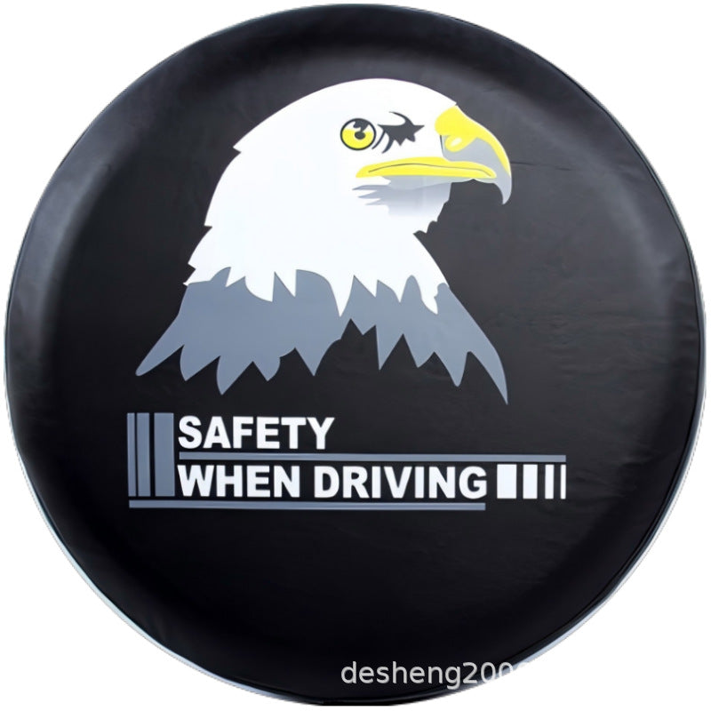 Source factory car tire protective cover tire cover spare tire cover protective cover thickened tire cover all black tire cover