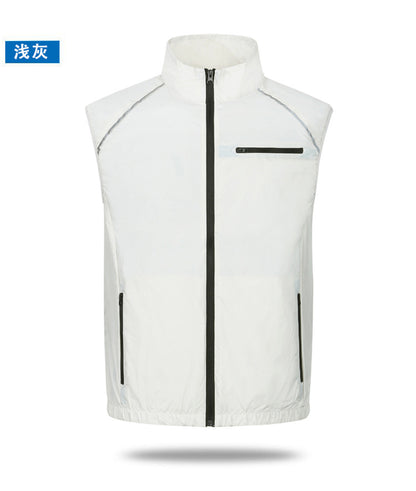 Wholesale air conditioning clothing sleeveless summer heatstroke prevention and cooling clothing with fan construction site labor protection clothing cross-border Japanese and Korean explosions