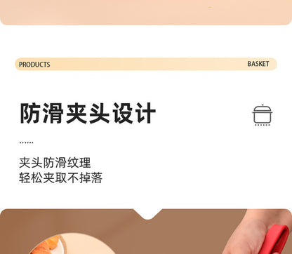 Silicone food clip steak V clip salad clip kitchen high temperature food barbecue bread food fish shovel clip