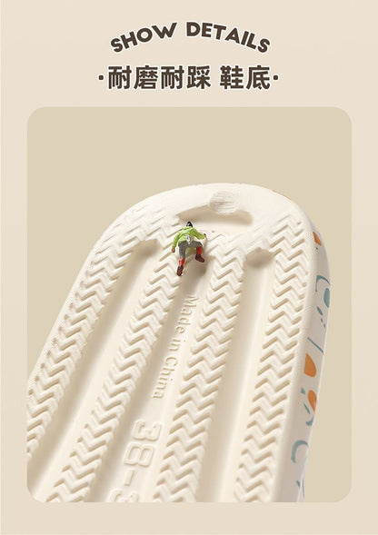 2025 New Summer Slippers for Women to Wear Outside Home Indoor Bathroom Bathing Pregnant Women Anti-Slip Anti-Odor Couple Sandals Slippers