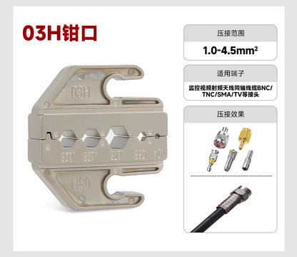 Sn Tube-Type Spring-Loaded Electrical Crimping Pliers for Quick Bare Terminal Connections, Multifunctional Crimping and Cold Pressing