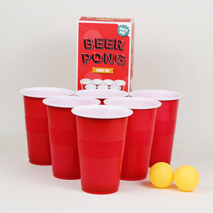 Disposable Plastic Cup Beer Table Tennis Cup Color Box suit Beer Game Cup Party Solo Cup 16oz Red Blue