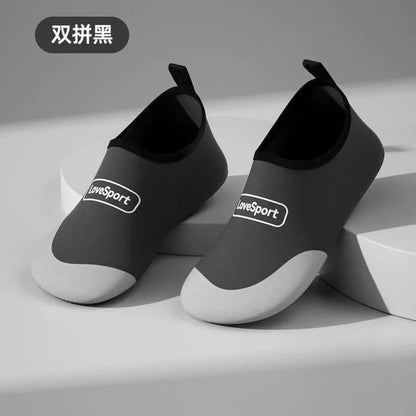 Striped beach shoes snowflake shoes socks beach socks diving snorkeling shoes indoor fitness shoes solid color yoga shoes