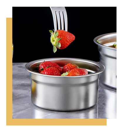 Cross-Border Stainless Steel Crisper Food Storage Box Refrigerator Sealed Box Fruit Lunch Box Lunch Box Korean Three-Piece Set