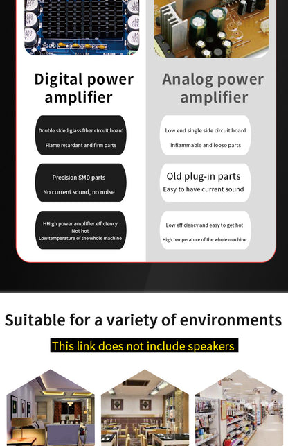 G-919H 1000W Home Power Amplifiers Audio Bluetooth Amplificador Subwoofer Speakers Theater Audio Sound System 220V/110V FM