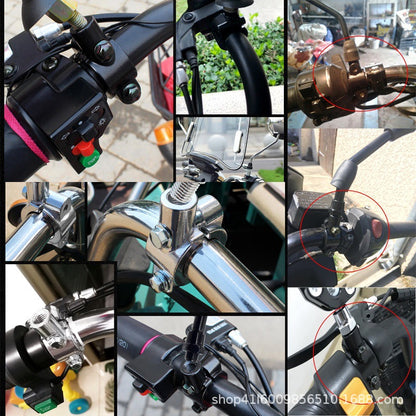 Modified Motorcycle Mirror Holder Accessories M8 M10 Faucet Handlebar Bracket Electric Vehicle Bicycle Rearview Mirror Holder