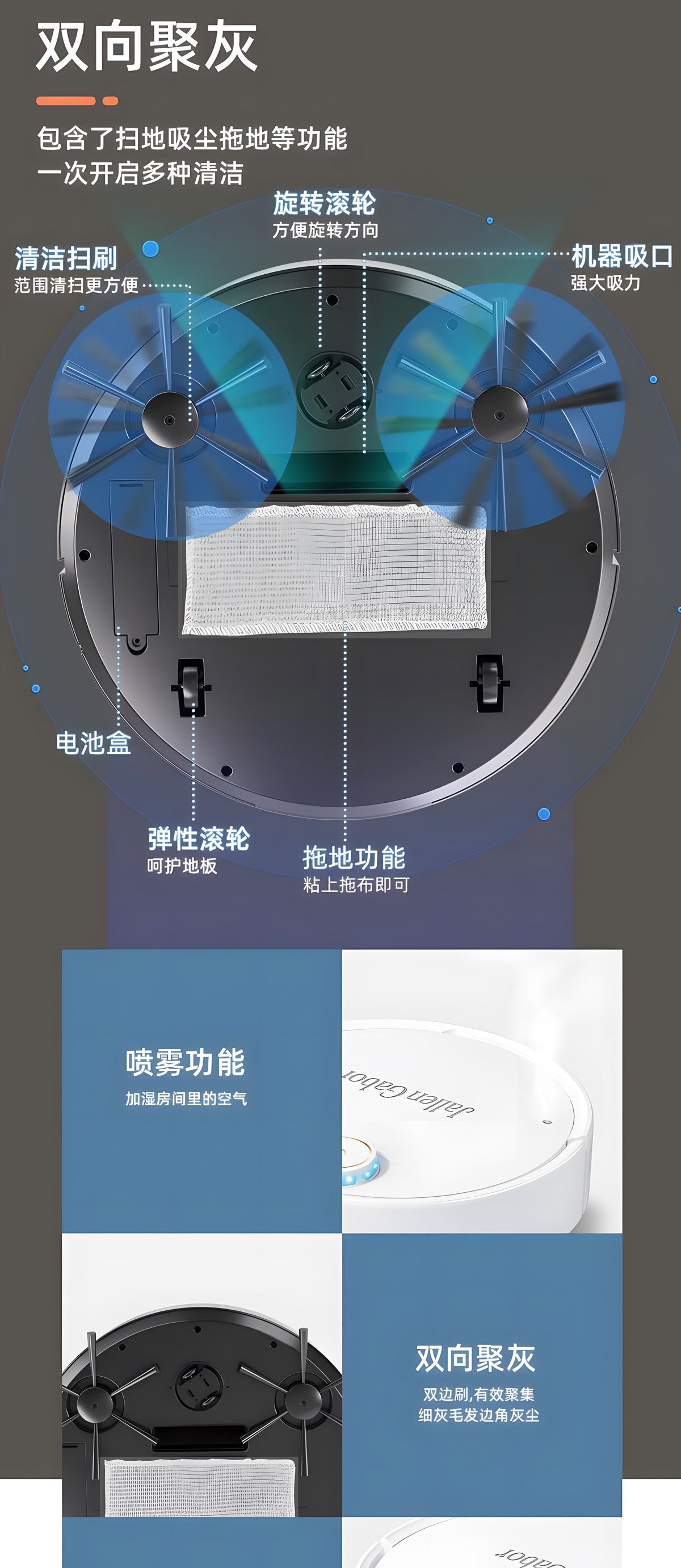 Cross-Border Sweeping Robot Smart Vacuum Cleaner Household Sweeper Small Household Appliances Fully Automatic Sweeping Robot Gifts