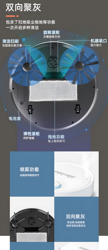 Cross-Border Sweeping Robot Smart Vacuum Cleaner Household Sweeper Small Household Appliances Fully Automatic Sweeping Robot Gifts