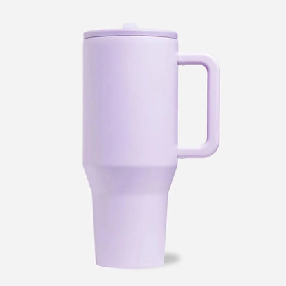 Cross-Border Amazon Best-Selling 40oz Big Mac Double-Layer Straw Mouth Car Cup Large Capacity Car Handle Ice Cup