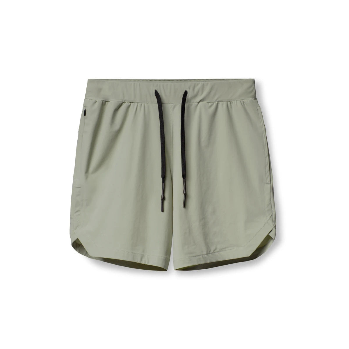 Crazy muscle men's shorts single layer woven quick-drying solid color running fitness sports casual American fifth pants