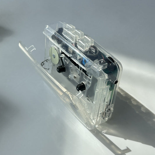 Bayin Box Cross-Border Transparent Retro Tape Player Recorder Walkman Headphone Player Tape Player Radio