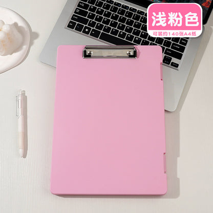 Plastic board folder file box copy writing board storage box A4 data box PP transparent office supplies finishing box