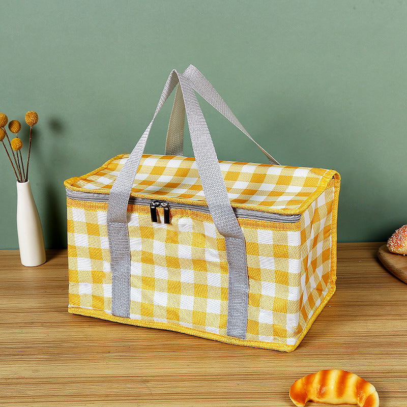 Spot Takeout Insulation Bag Wholesale Outdoor Picnic Insulation Satchel Ice Bag Large Capacity Takeaway Cake Insulation Bag