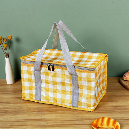 Spot Takeout Insulation Bag Wholesale Outdoor Picnic Insulation Satchel Ice Bag Large Capacity Takeaway Cake Insulation Bag