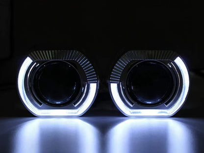 3.0 inch 2.5 inch lens decorative cover square angel eye integrated cover sports LED aperture hood