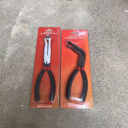 Red and black elbow 60 degree power-off pliers bolt pliers multi-purpose pliers car oil pipe separation harness pliers cross-border pliers