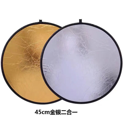 Reflector Photographing Light Plate Round Folding Portable Flexible Light Plate Photographing Live Portraits Mini Covering Light Plate