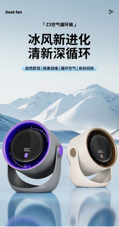 Desktop Fan 2025 New Office Desk Silent Refrigeration Small Fan Wall-Mounted Kitchen Special Electric Fan