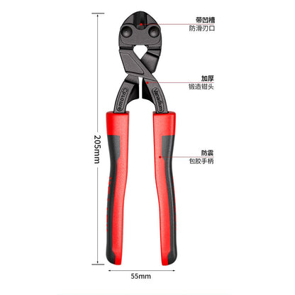 Cross-Border Hot-Selling Mini Bolt Cutters for Cutting Wires and Steel Cables, Portable Bolt Cutters, German Style