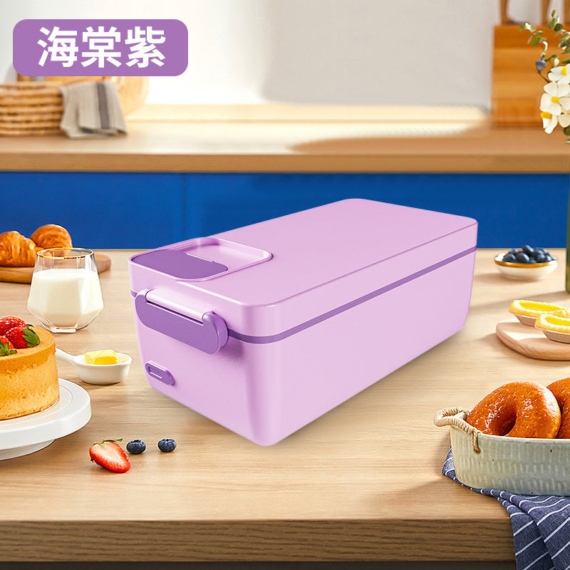 Cross-border Explosions Heating Insulation Lunch Box Rechargeable Office Student Bento Box Wireless Water-free Electric Heating Lunch Box
