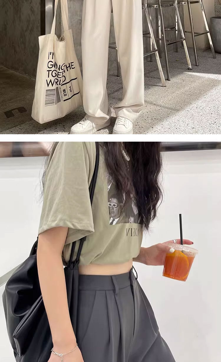Gray Suit Pants for Women Spring and Summer New High-Waisted Double Pleated Slim Floor-Length Trousers Casual Straight Wide-Leg Pants