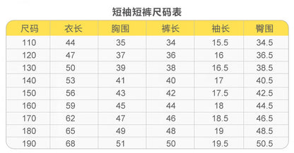 Summer Boys' Short-sleeved Shorts Modal Children's Pajamas Girls' Parent-child Home Clothes suit Children's Air-conditioning Clothes