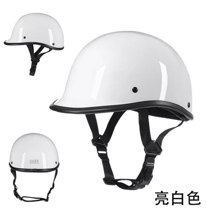 Safety certification car helmet spring retro motorcycle half helmet men and women motorcycle helmet scoop helmet LUOK