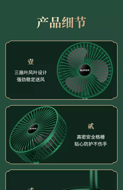 Portable USB Retractable Fan Mini Fan Folding Desktop Student Office Desktop Fan Cross-Border Wholesale