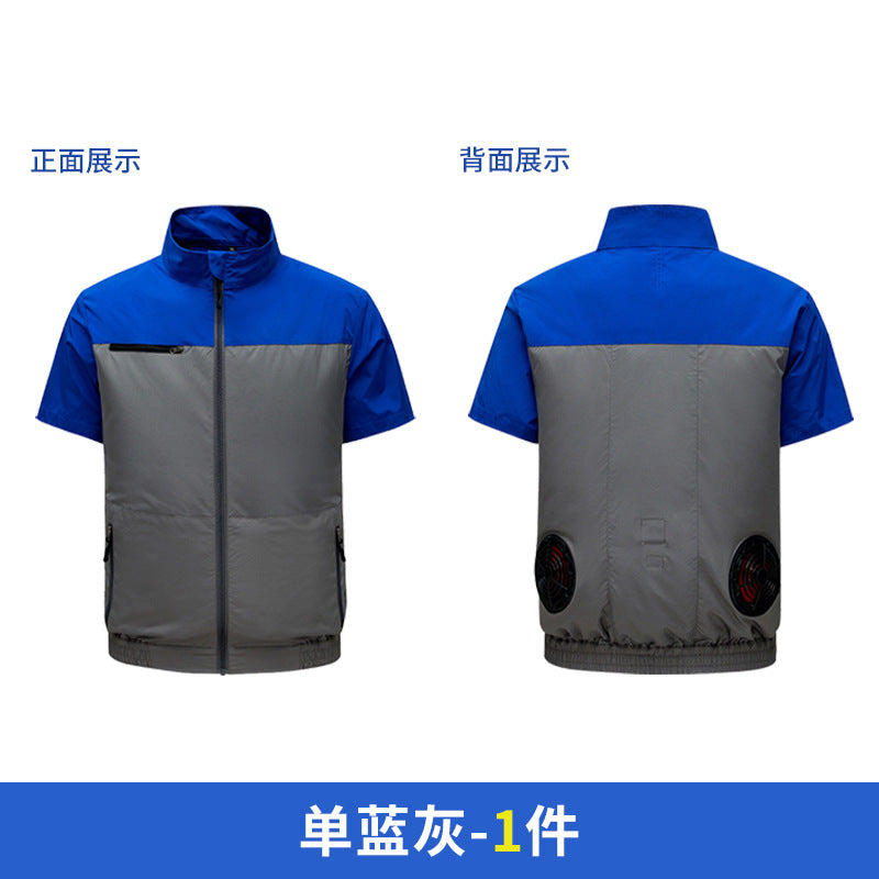 Cross-border New Smart Air-conditioning Clothing Jacket Clothes with Fan Outdoor Work Uniform Labor Protection Duty Fan Clothing