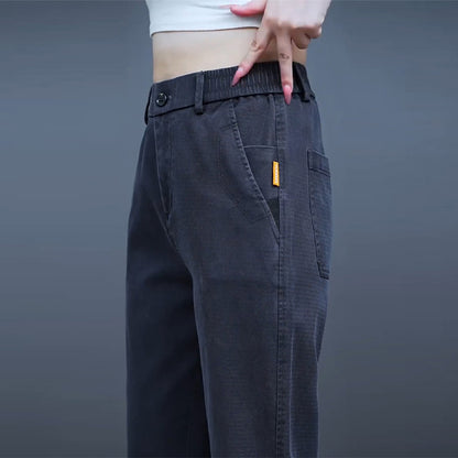 Lyocell Tencel Casual Pants for Men, New Summer Thin Straight-Leg Drapey Wide-Leg Pants, Loose Sports Ice Silk Long Pants