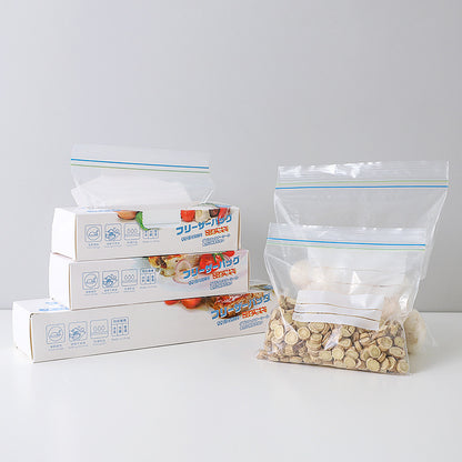 Double-gluten Fresh-keeping Bag Food Sealed Bag Vegetable and Fruit Refrigerated Storage Bag Food Classification Sealed Refrigerator Fresh-keeping Bag