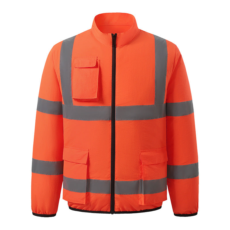 New Summer Fan Clothes Construction Site Cooling Air-Conditioning Clothes Outdoor Reflective Strip Air-Conditioning Clothes Men's Style with Fan
