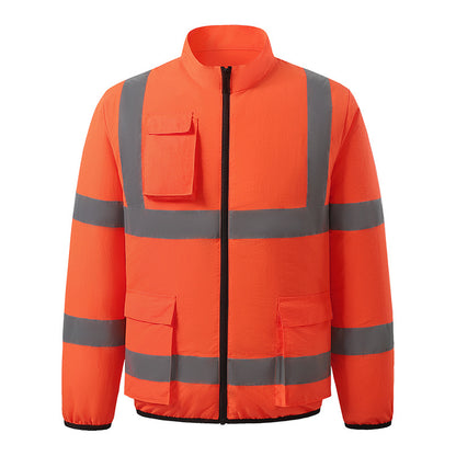 New Summer Fan Clothes Construction Site Cooling Air-Conditioning Clothes Outdoor Reflective Strip Air-Conditioning Clothes Men's Style with Fan