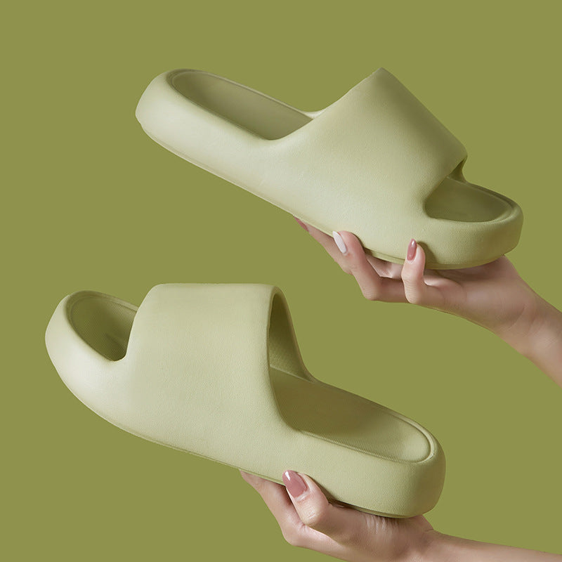 Korean Style Non-Slip Soft-Soled Eva Slippers for Women in Summer Bathroom Bathing Couples Thick-Soled Home Sandals