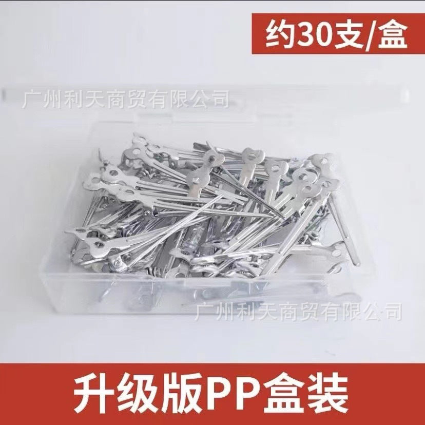 70 aluminum plate hairpin hairpin positioning clip partition clip hand push corrugated clip bangs clip modeling clip long mouth clip
