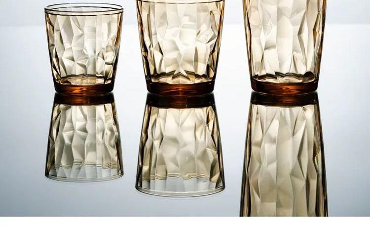 Acrylic Pc Colorful Water Cup, Juice Cup, Drink Cup, Heat-Resistant Restaurant Tea Cup, Mouthwash Cup, Plastic Beer Cup