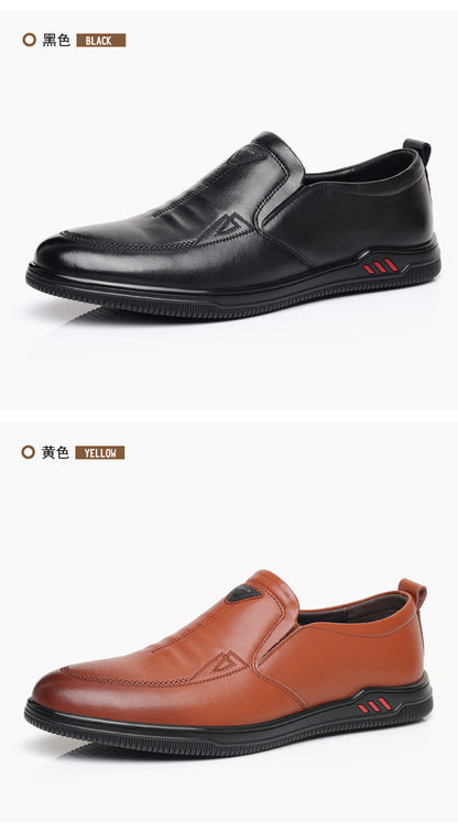 Summer Leather Shoes for Men, Casual Hollow Breathable Clogs, Soft Sole, Soft Mesh Shoes, Foreign Style Men's Shoes, Drop Shipping