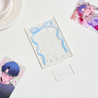 Original bow card set up card star chasing small card display rack desktop card set up card photo frame table