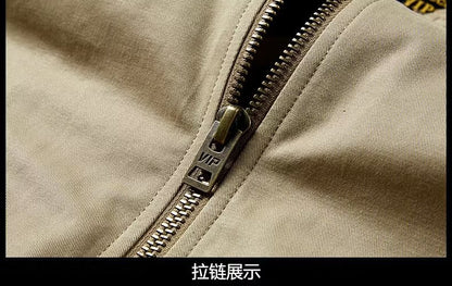 American Retro New Baseball Uniform Jacket Men's Autumn and Winter Bomber Jacket Men's Casual Workwear Top Men's Style