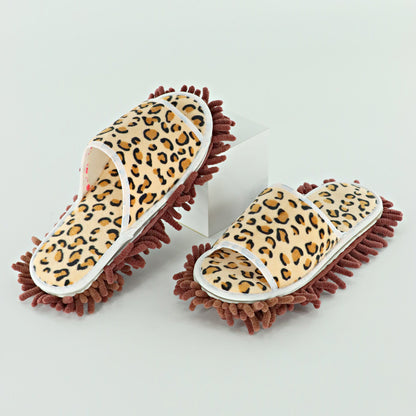 Xinzhi Shang Wholesale Children's Adult Open-Toe Cotton Slippers Lazy Floor Mopping Slippers Mopping Slippers Removable and Washable Sweeping Shoes