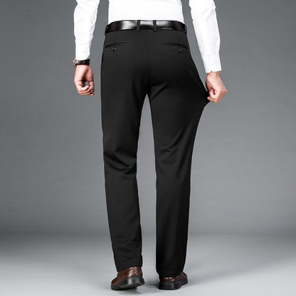 Spring and Summer 2024 New Stretch Men's Casual Pants Middle-aged and Young Men's Four-sided Stretch Men's Pants Thin Men's Straight Long Pants
