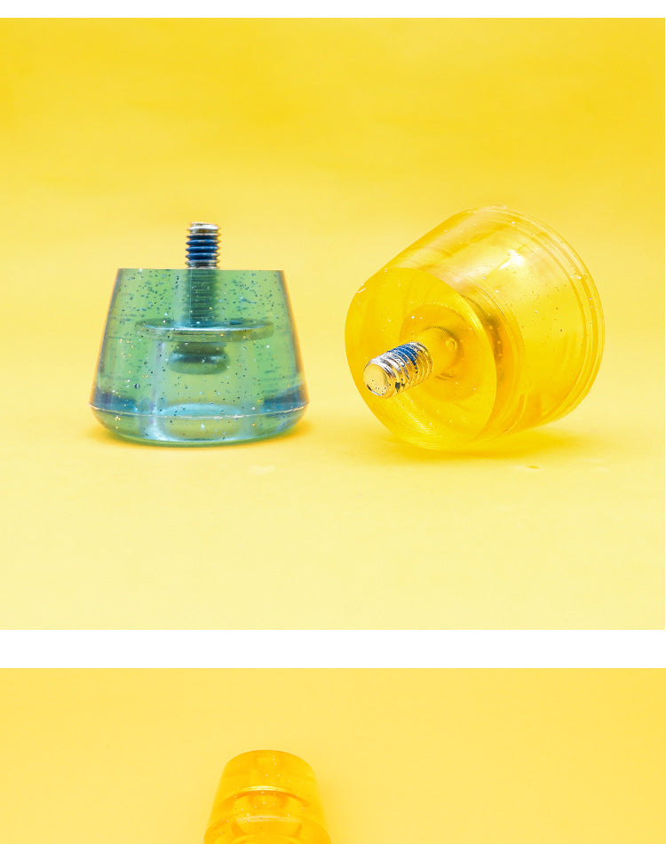 Double-row skates high elastic wear-resistant PU brake head four-wheel roller skates point ice roller skates brake accessories