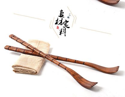 Household Long-Handled Wooden Bamboo Back Scratcher for the Elderly, Durable, Eco-Friendly, Self-Sufficient, a Tool for Scratching the Back and Relieving Itchiness