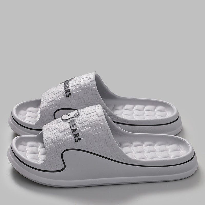 Stepping on excrement feeling sandals and slippers women's summer new home non-slip bathroom home men's eva cool tray factory wholesale cross-border