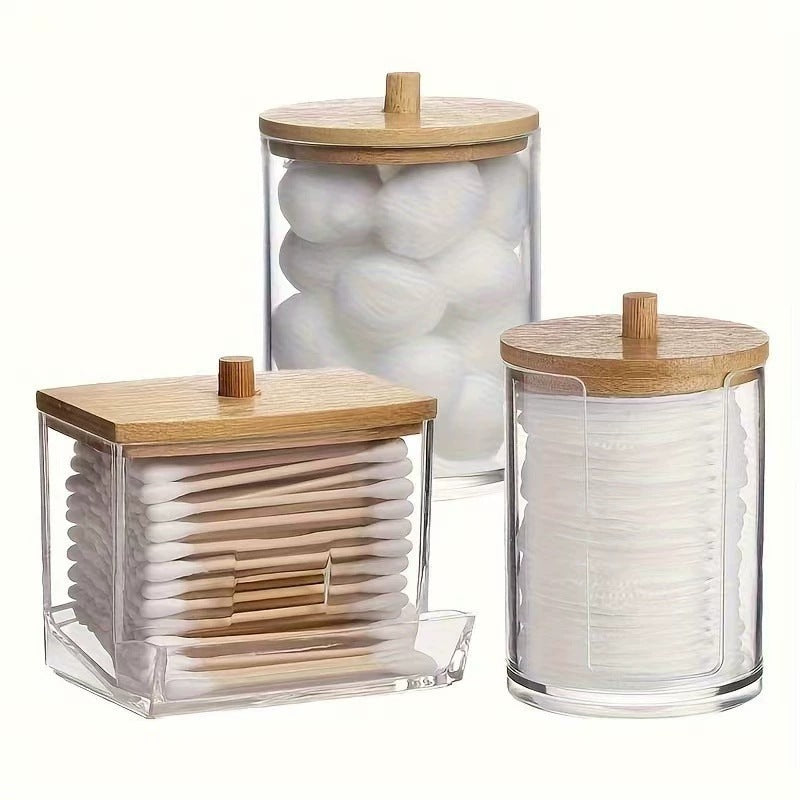 [Free combination exclusive] cotton swab storage box makeup remover cotton storage tank toilet cosmetics finishing storage box