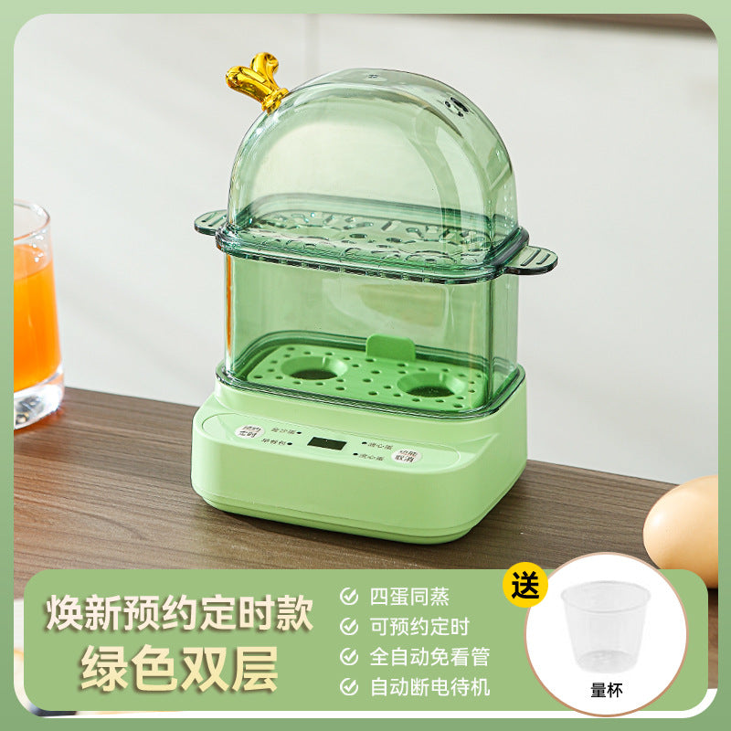 Egg steamer 2024 new can be scheduled to time a person egg cooker automatic power-off household mini small smart